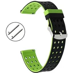 Двойной ремешок с перфорацией Primo для часов Samsung Sport Gear (SM-R600) Black Green