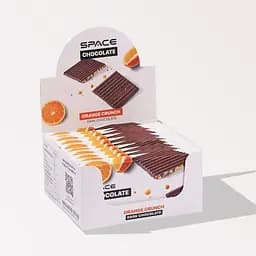Блок темного шоколаду Spacefood Space Chocolate Orange Crunch, 10*25 грам - Апельсин