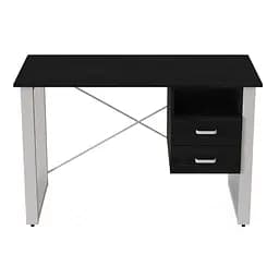 Письмовий стіл із ящиками Ferrum-decor Оскар 750x1400x600 метал Білий ДСП Сосна Кембра 16 мм (FRD-103243)