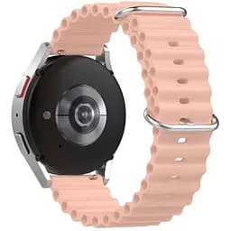 Ремінець для Samsung Galaxy Watch 4 Classic 46mm - рожевий ширина кріплення 20мм силікон Watchbands Hump (W22-3WB87751991)