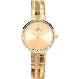 Жіночий водонепроникний наручний годинник Royal London 21382-02 кварцовий з фіанітами