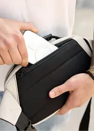 Сумка через плече бананка Sambag Flex сіра 30 × 17 × 10 см (85351030m) - мініатюра 5