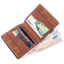 Шкіряне портмоне Grande Pelle 10х9.5х1.5 см acs0015763 - мініатюра 4