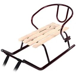 Санки Vitan Малюк зі спинкою бордові (7240)