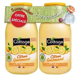 Набір Cottage Gourmet Lemon Молочко для душу, 2шт. х 250 мл