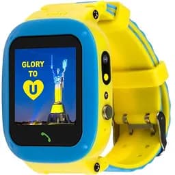 Smart Watch AmiGo GO004 Splashproof Camera+Led Blue/yellow UA UCRF - мініатюра 4