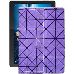 Чохол StatusCASE з екошкіри для планшету Lenovo Tab P10 TB-X705L Фіолетовий ромб