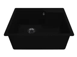 Кухонна мийка Miraggio Lisa 497x557 black 0002249, Чорний - мініатюра 3