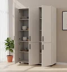 Шафа для одягу Doros Торн Кашемір 3 ДСП (полиці) 135х51.6х200 (44900496) - мініатюра 2