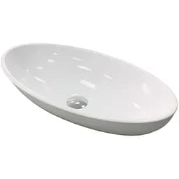 Раковина Adamant умывальник ANDERE NEW искусственный камень овальная без перелива белый