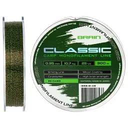 Волосінь Brain Classic Carp Line 3D (ca мo) 300 м 0.35 мм 25 lb 10.7 кг