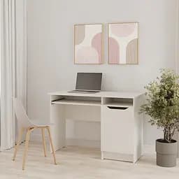 Письмовий стіл MebelStar Лілу 110x50x75 см Аляска білий (MBS-1309)