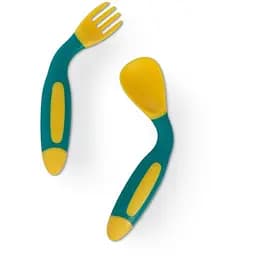 Набір гнучких ложок і виделок BABOO 10-037 від 6 місяців Бірюза (5057778100376)