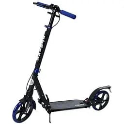 Самокат iTrike городской взрослый 35х14х89-103 см Черно-синий 000222892