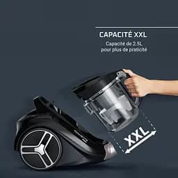 Пилосос Rowenta Compact Power XXL Classic + Kit контейнерний чорний (RO4B25EA) - мініатюра 17