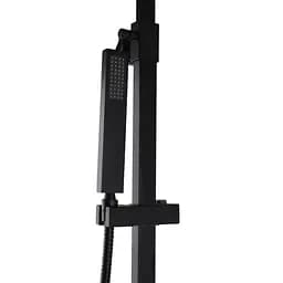 Душова система TOPAZ LEXI TL 21105-H57-BL чорна матова для ванної кімнати з верхньою та ручною лійкою - мініатюра 6