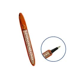 Стилус для алмазної мозаїки A-Toys Білі перлини помаранчевий