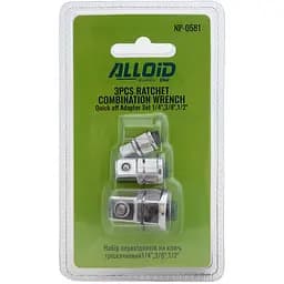 Набір перехідників на ключ тріскачковий Alloid 1/4" 3/8" 1/2" (NP-0581) - мініатюра 4
