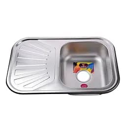 Мийка кухонна Mira MR 7549 D Decor прямокутна з полицею 750х490х180 мм 30412