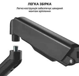 Кронштейн настольный для монитора 17-32 дюйма OfficePro OPMA-501 Black - мініатюра 10
