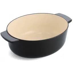 Гусятниця чавунна з кришкою KitchenAid 30 см 5.6 л чорна (CC006064-001) - мініатюра 4