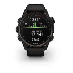 Спортивний годинник Garmin Descent Mk3i – 43 mm Carbon Gray DLC Titanium w. Black Silicone Band (010-02753-10/11) - мініатюра 9