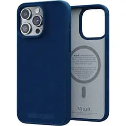 Чехол-накладка Njord Suede MagSafe Case Blue для iPhone 15 Pro Max (NA54SU01)