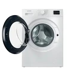 Пральна машина Indesit фронтальна, 6кг, 1200, A+++, 44.6см, дисплей, пара, інвертор, люк чорний, білий - мініатюра 3