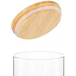 Банка для зберігання Shelley Glass з бамбуковою кришкою 8.5x20.5 см 1 л (S0105-2) - мініатюра 2