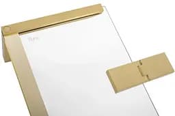 Душова кабіна Rea Hugo 80x80 gold подвійна REA-K6608, Золотий, Універсальна, прозорий, золотий - мініатюра 7