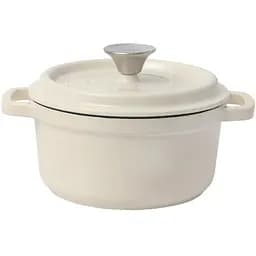 Чугунная кастрюля Nois Tierra 20 см кремовая (830041)