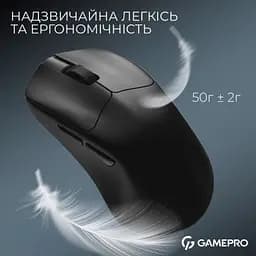 Комп'ютерна мишка GamePro Asgard Surt Wireless/Bluetooth/USB Black (GM017B) - мініатюра 5