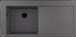Кухонна мийка Hansgrohe S5110-F450 1050x510 поличка праворуч Stonegrey 43330290, Сірий