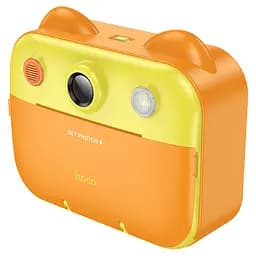 Дитячий фотоапарат HOCO DV204 з функцією миттєвого друку, підтримка microSD card, Orange/Yellow, Box - мініатюра 2