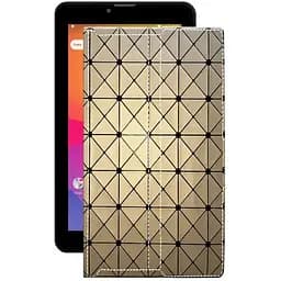 Чехол StatusCASE из экокожи для планшета Prestigio Wize 4117 3G Золотой ромб