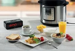Мультиварка-скороварка Gorenje 1000Вт 6л 15 програм метал/пластик чорний - мініатюра 9