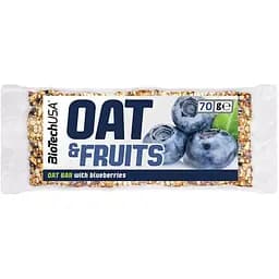 Протеїновий батончик BiotechUSA Oat and fruits Чорниця 70 г