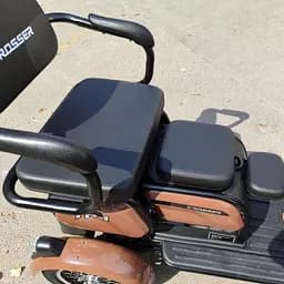 Електроскутер Триколісний Crosser TR1 Pro (1200W, 72V, 24Ah) Коричневий - мініатюра 5
