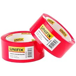 Скотч пакувальний односторонній Unifix 45 мм x 80 м x 40 мкм червоний