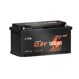 Акумуляторна батарея літій-залізо-фосфатна з Bluetooth 12.8В 100А*год LiFePO4 LiTime H190 L12V100-100-H190-BT-4-AC150 (44-00515)