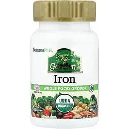 Амінокислота Natures Plus Source of Life Garden Iron, 30 вегакапсул vit0004018