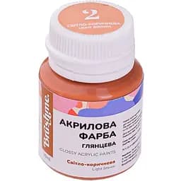 Акрилова фарба Brushme глянцева Світло-коричнева ACPT2 20 мл