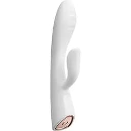 Вібратор-кролик з підігрівом Dorcel Flexi Rabbit White гнучкий ствол