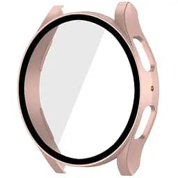 Захисний чохол із склом DBPro Watchbands Samsung Galaxy Watch 4 44mm рожево-бежевий (WB00S440CASE8)