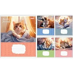 Зошит учнівський "Pets Frinds" 1B 768068 12 аркушів1 шт. в асортименті
