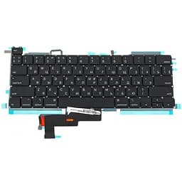Клавіатура для ноутбука APPLE (MacBook Pro: A2289 (2020-2021)) rus, black, підсвічування клавіш, SMALL Enter (оригінал) - мініатюра 2
