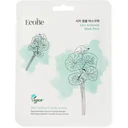 Маска для обличчя EcoBe Cica Ampoule Mask Pack з центеллою азіатською тканинна 25 мл (944270)