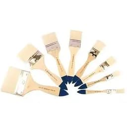 Пензель щетина флейц Wide 8043 № 20 коротка ручка Kolos