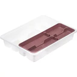 Лоток-вкладиш для столових приборів дворівневий, ягідний (1146-IH-ягідний)