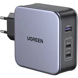 Зарядний комплект блок і кабель 3 порти USB (2хUSB-C+USB-A) Ugreen CD289 140W Gan (90549)